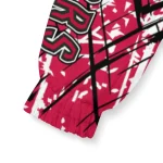 personalized toronto raptors brushstroke pattern red windbreaker jacket best selling
