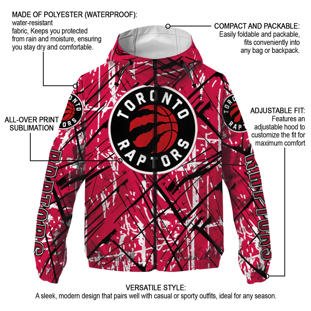personalized toronto raptors brushstroke pattern red windbreaker jacket new arrival personalized toronto raptors brushstroke pattern red windbreaker jacket new arrival
