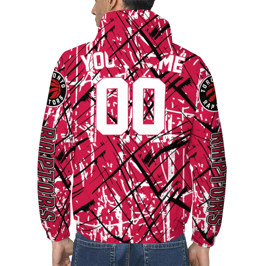 personalized toronto raptors brushstroke pattern red windbreaker jacket trendy personalized toronto raptors brushstroke pattern red windbreaker jacket trendy