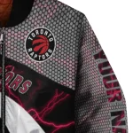 personalized toronto raptors electric flash red bomber jacket best selling