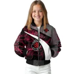 personalized toronto raptors electric flash red bomber jacket best selling