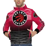 personalized toronto raptors pattern layers red windbreaker jacket best selling