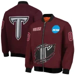 personalized troy trojans claw mark red bomber jacket best selling