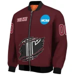 personalized troy trojans claw mark red bomber jacket best selling