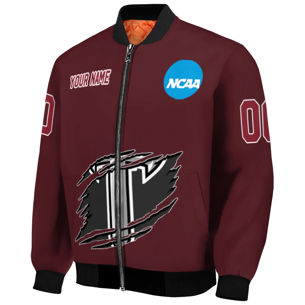 personalized troy trojans claw mark red bomber jacket fashion forward personalized troy trojans claw mark red bomber jacket fashion forward