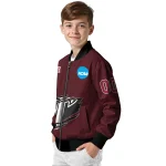 personalized troy trojans claw mark red bomber jacket best selling