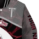personalized troy trojans electric flash red varsity jacket best selling