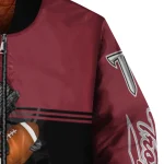 personalized troy trojans groot football red black bomber jacket best selling