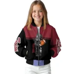 personalized troy trojans groot football red black bomber jacket best selling