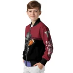 personalized troy trojans groot football red black bomber jacket best selling