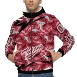 personalized troy trojans shark art red windbreaker jacket best selling