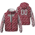 personalized troy trojans trellis mesh red windbreaker jacket best selling