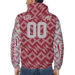 personalized troy trojans trellis mesh red windbreaker jacket best selling