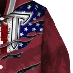personalized troy trojans usa flag claws red varsity jacket best selling