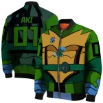 personalized tulane green wave turtle armor bomber jacket best selling