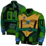 personalized tulane green wave turtle armor varsity jacket best selling