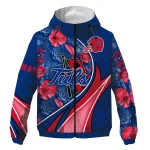 personalized tulsa golden hurricane blossoms helmet blue windbreaker jacket best selling