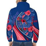 personalized tulsa golden hurricane blossoms helmet blue windbreaker jacket best selling