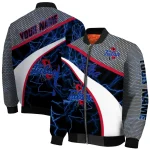 personalized tulsa golden hurricane electric flash blue bomber jacket best selling