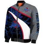 personalized tulsa golden hurricane electric flash blue bomber jacket best selling