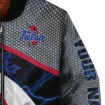 personalized tulsa golden hurricane electric flash blue bomber jacket best selling