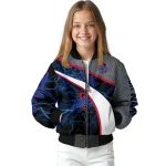 personalized tulsa golden hurricane electric flash blue bomber jacket best selling