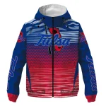 personalized tulsa golden hurricane pattern layers blue windbreaker jacket best selling