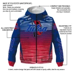 personalized tulsa golden hurricane pattern layers blue windbreaker jacket best selling