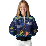 personalized tulsa golden hurricane spongebob playtime blue bomber jacket best selling