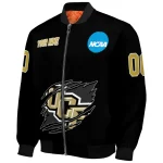 personalized ucf knights claw shred black bomber jacket best selling