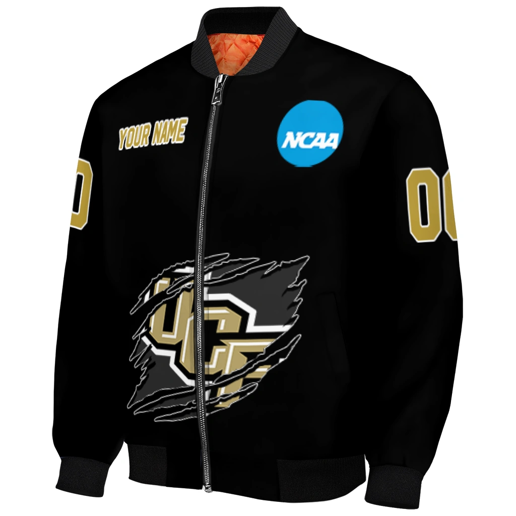 personalized ucf knights claw shred black bomber jacket fashion forward personalized ucf knights claw shred black bomber jacket fashion forward