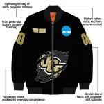 personalized ucf knights claw shred black bomber jacket best selling