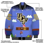 personalized ucf knights mario blocks blue black varsity jacket best selling