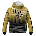 personalized ucf knights pattern layers gold windbreaker jacket best selling