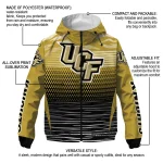 personalized ucf knights pattern layers gold windbreaker jacket best selling