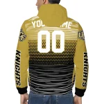 personalized ucf knights pattern layers gold windbreaker jacket best selling