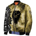 personalized ucf knights skull cluster gold bomber jacket best selling