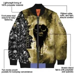 personalized ucf knights skull cluster gold bomber jacket best selling