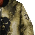 personalized ucf knights skull cluster gold bomber jacket best selling