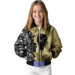personalized ucf knights skull cluster gold bomber jacket best selling