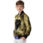 personalized ucf knights skull cluster gold bomber jacket best selling