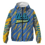 personalized ucla bruins abstract streaks blue windbreaker jacket best selling