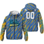 personalized ucla bruins abstract streaks blue windbreaker jacket best selling