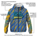 personalized ucla bruins abstract streaks blue windbreaker jacket best selling