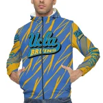 personalized ucla bruins abstract streaks blue windbreaker jacket best selling