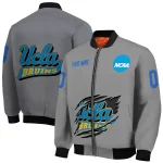personalized ucla bruins feral slash grey bomber jacket best selling