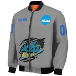personalized ucla bruins feral slash grey bomber jacket best selling