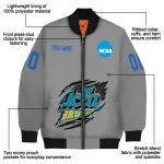 personalized ucla bruins feral slash grey bomber jacket best selling