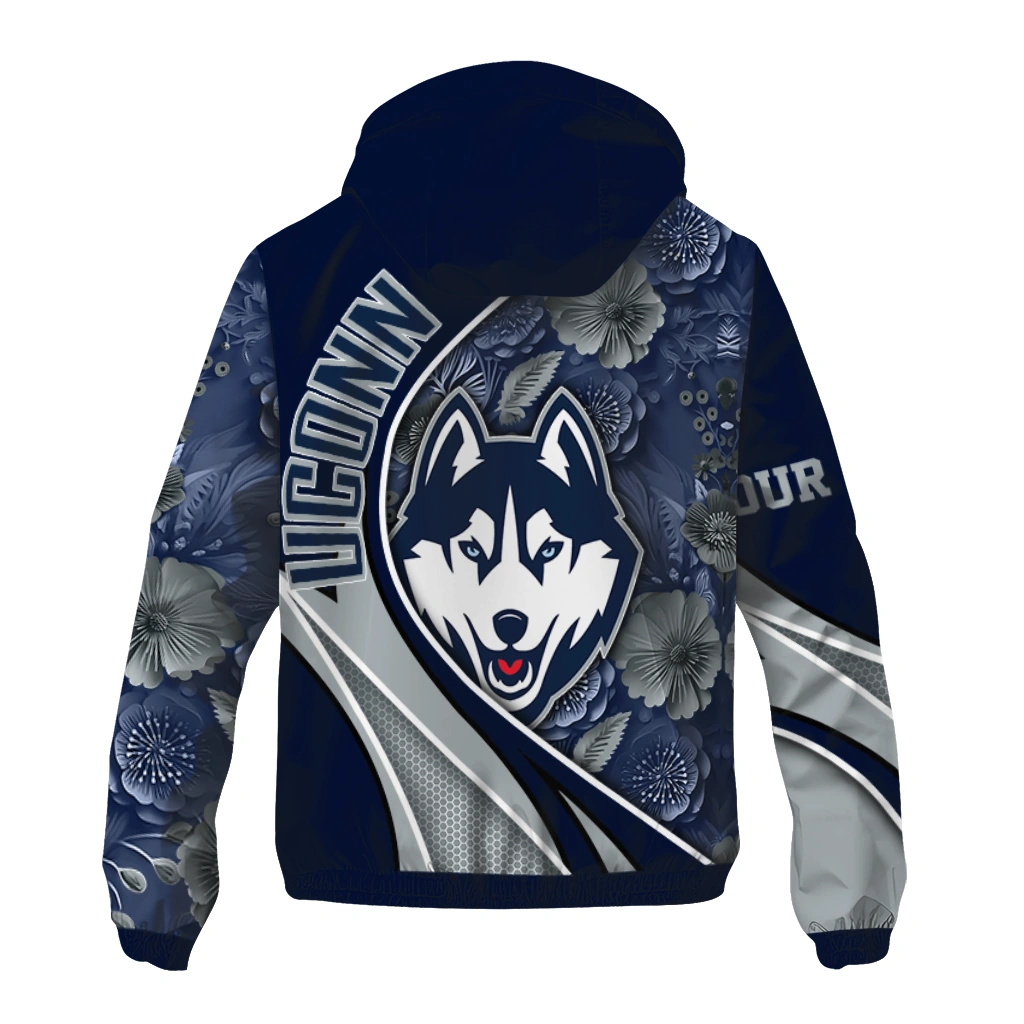 personalized uconn huskies blossoms helmet blue windbreaker jacket fashion forward personalized uconn huskies blossoms helmet blue windbreaker jacket fashion forward