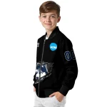 personalized uconn huskies claw shred black bomber jacket best selling